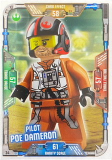 Star Wars Trading Card Game (English) Series 1 - # 34 Pilot Poe Dameron