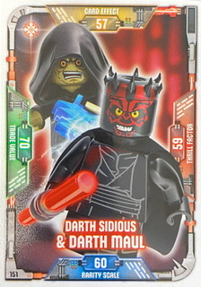 Star Wars Trading Card Game (English) Series 1 - # 151 Darth Sidious & Darth Maul