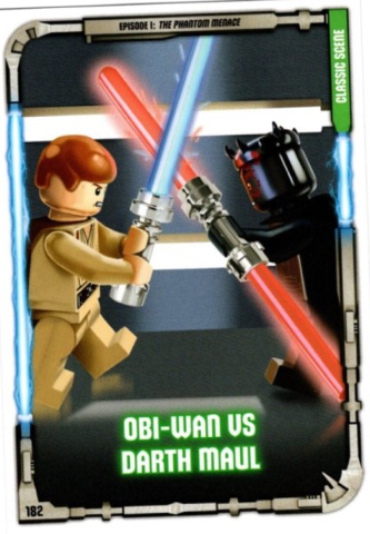 Star Wars Trading Card Game (English) Series 1 - # 182 Obi-Wan vs Darth Maul