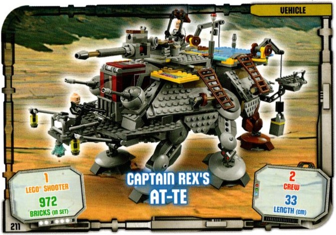 Star Wars Trading Card Game (English) Series 1 - # 211 Captain Rex's AT-TE