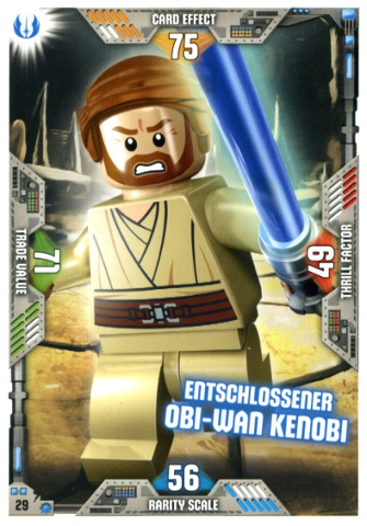 Star Wars Trading Card Game (German) Series 2 - # 29 Entschlossener Obi-Wan Kenobi
