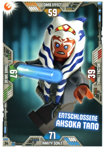 Star Wars Trading Card Game (German) Series 2 - # 34 Entschlossene Ahsoka Tano