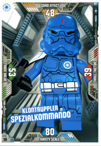Star Wars Trading Card Game (German) Series 2 - # 36 Klontruppler Spezialkommando