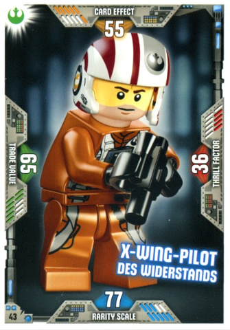 Star Wars Trading Card Game (German) Series 2 - # 43 X-wing Pilot des Widerstands