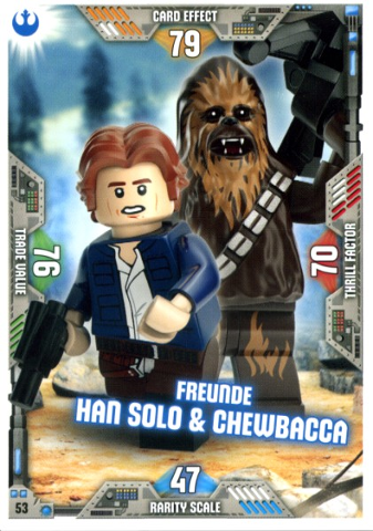 Star Wars Trading Card Game (German) Series 2 - # 53 Freunde Han Solo & Chewbacca