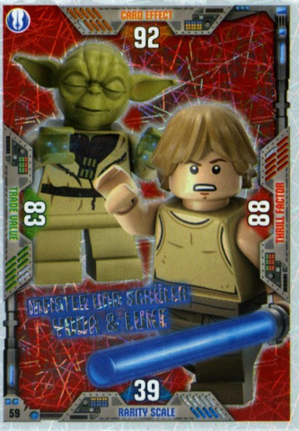 Star Wars Trading Card Game (German) Series 2 - # 59 Meister und Schüler Yoda & Luke