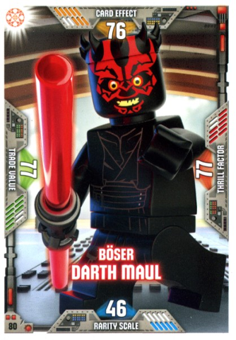 Star Wars Trading Card Game (German) Series 2 - # 80 Böser Darth Maul