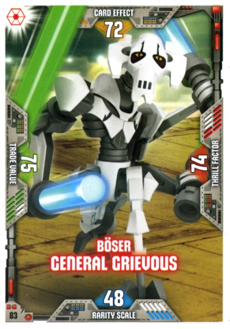 Star Wars Trading Card Game (German) Series 2 - # 83 Böser General Grievous