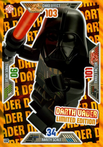 Star Wars Trading Card Game (German) Series 2 - # LE2 Darth Vader Limited Edition (Oversize XXL)
