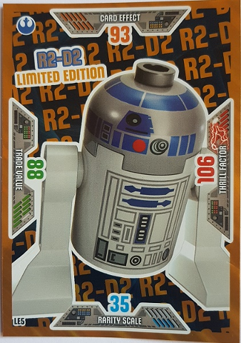 Star Wars Trading Card Game (German) Series 2 - # LE5 R2-D2 Limited Edition (Oversize XXL)