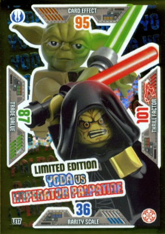 Star Wars Trading Card Game (German) Series 2 - # LE17 Yoda vs Imperator Palpatine Limited Edition