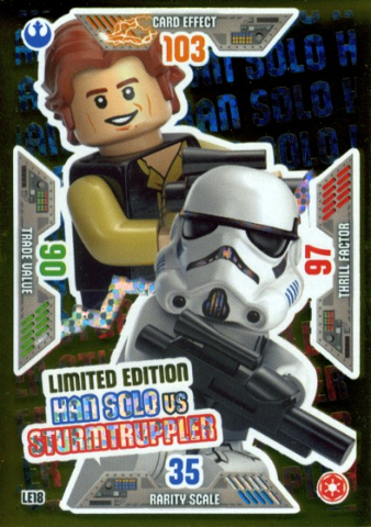 Star Wars Trading Card Game (German) Series 2 - # LE18 Han Solo vs Sturmtruppler Limited Edition