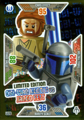 Star Wars Trading Card Game (German) Series 2 - # LE20 Obi-Wan Kenobi vs Jango Fett Limited Edition