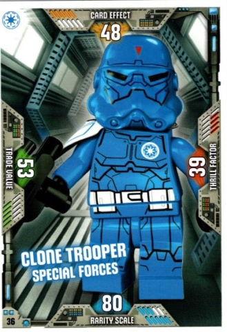 Star Wars Trading Card Game (English) Series 2 - # 36 Clone Trooper Special Forces