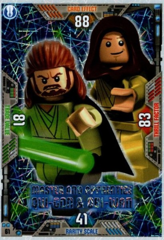 Star Wars Trading Card Game (English) Series 2 - # 61 Master and Apprentice Qui-Gon & Obi-Wan