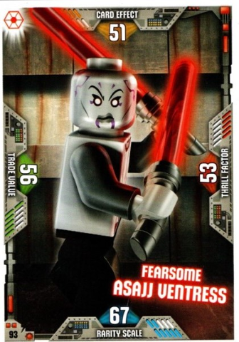 Star Wars Trading Card Game (English) Series 2 - # 93 Fearsome Asajj Ventress