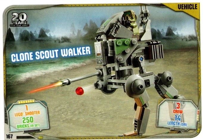 Star Wars Trading Card Game (English) Series 2 - # 167 Clone Scout Walker