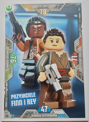 Star Wars Trading Card Game (Polish) Series 2 - # 55 Przyjaciele Finn i Rey