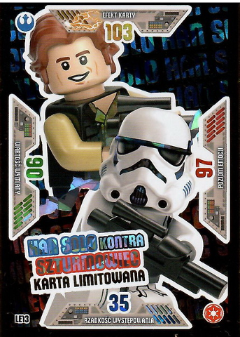 Star Wars Trading Card Game (Polish) Series 2 - # LE13 Han Solo kontra Szturmowiec Karta Limitowana