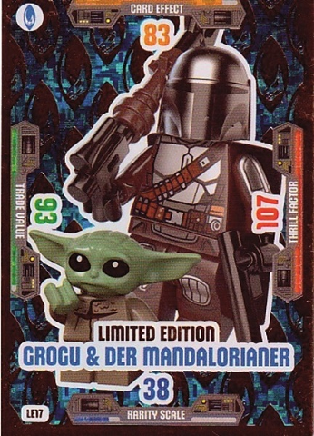 Star Wars Trading Card Game (German) Series 3 - # LE17 Limited Edition Grogu & Der Mandalorianer