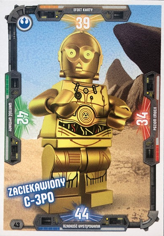 Star Wars Trading Card Game (Polish) Series 3 - # 43 Zaciekawiony C-3PO