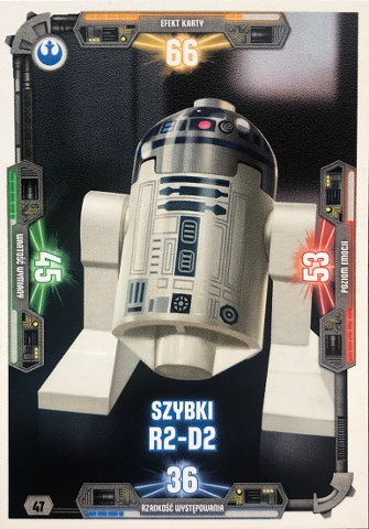 Star Wars Trading Card Game (Polish) Series 3 - # 47 Szybki R2-D2