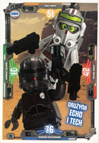 Star Wars Trading Card Game (Polish) Series 3 - # 71 Drużyna Echo i Tech