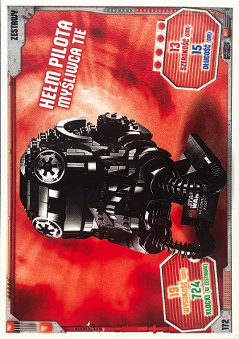 Star Wars Trading Card Game (Polish) Series 3 - # 172 Hełm Pilota Myśliwca TIE