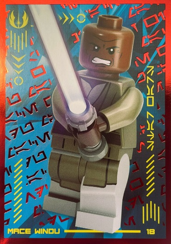 Star Wars Trading Card Collection (Polish) Series 4 (Edycja Mocy) - # 18 Mace Windu (Foil Variant)