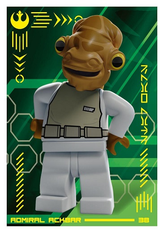 Star Wars Trading Card Collection (Polish) Series 4 (Edycja Mocy) - # 38 Admiral Ackbar