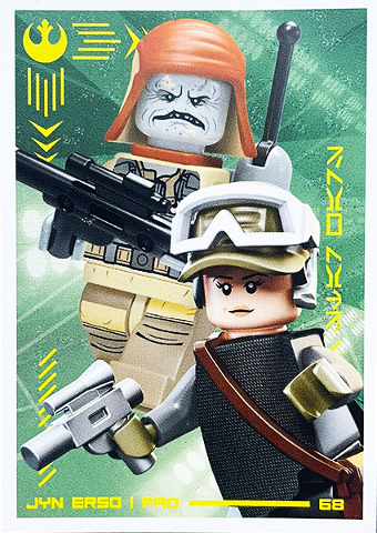 Star Wars Trading Card Collection (Polish) Series 4 (Edycja Mocy) - # 68 Jyn Erso i Pao