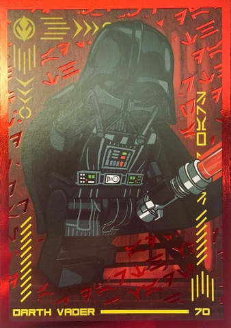 Star Wars Trading Card Collection (Polish) Series 4 (Edycja Mocy) - # 70 Darth Vader (Foil Variant)
