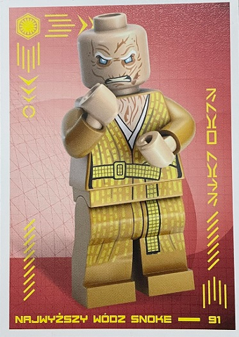 Star Wars Trading Card Collection (Polish) Series 4 (Edycja Mocy) - # 91 Najwyższy Wódz Snoke