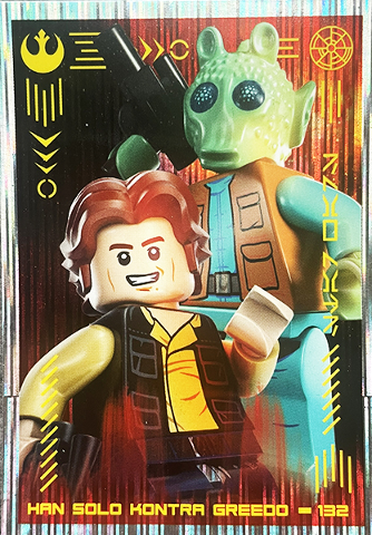 Star Wars Trading Card Collection (Polish) Series 4 (Edycja Mocy) - # 132 Han Solo kontra Greedo