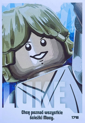 Star Wars Trading Card Collection (Polish) Series 4 (Edycja Mocy) - # 176 Luke