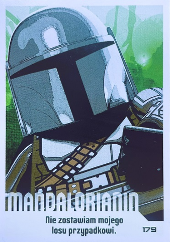 Star Wars Trading Card Collection (Polish) Series 4 (Edycja Mocy) - # 179 Mandalorianin