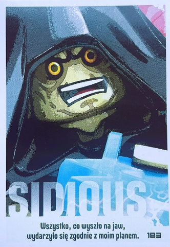 Star Wars Trading Card Collection (Polish) Series 4 (Edycja Mocy) - # 183 Sidious