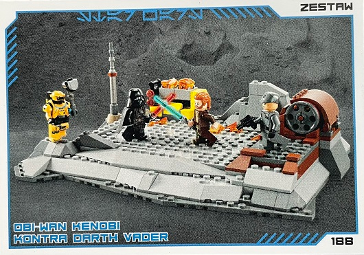 Star Wars Trading Card Collection (Polish) Series 4 (Edycja Mocy) - # 188 Obi-Wan Kenobi kontra Darth Vader