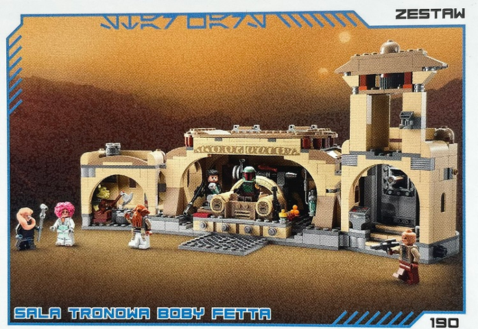 Star Wars Trading Card Collection (Polish) Series 4 (Edycja Mocy) - # 190 Sala tronowa Boby Fetta