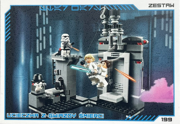 Star Wars Trading Card Collection (Polish) Series 4 (Edycja Mocy) - # 199 Ucieczka z gwiazdy śmierci