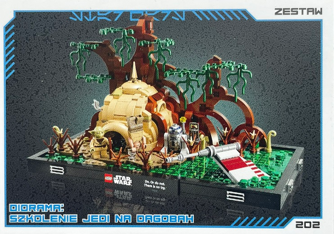 Star Wars Trading Card Collection (Polish) Series 4 (Edycja Mocy) - # 202 Diorama: Szkolenie jedi na Dagobah