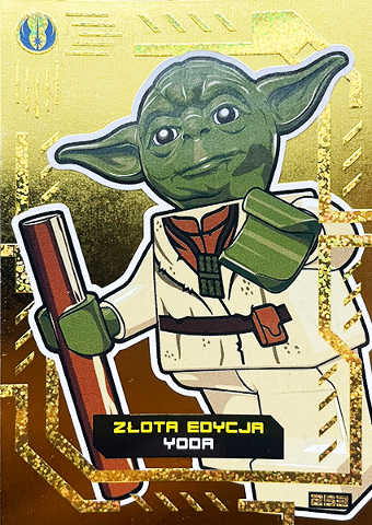 Star Wars Trading Card Collection (Polish) Series 4 (Edycja Mocy) - # 253 Złota Edycja Yoda