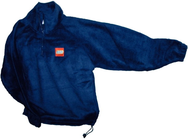 Sweatshirt, Fleece with Red Square Lego Logo, quarter zip and pullcord bottom