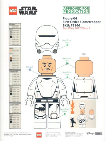 Star Wars Exclusive Print, First Order Flametrooper (from Ultimate Lego Star Wars Book)