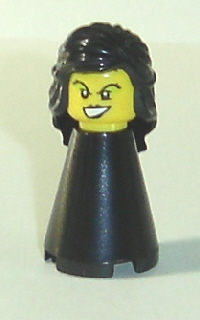 Travel Game Chess Piece Black Queen (Glued)