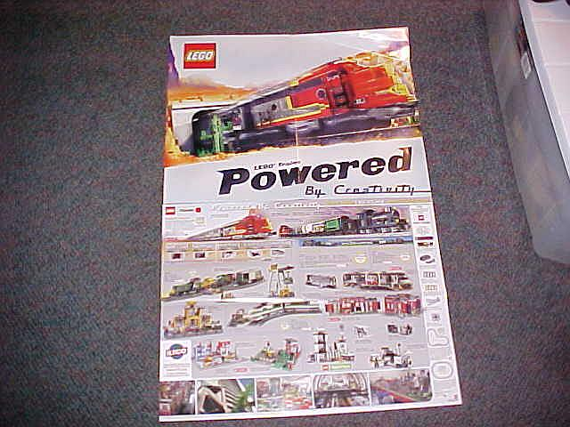 Train Poster, Lego Train Club Promotional, Super Chief front, Train Sets back