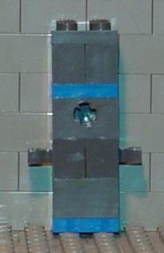 Viking Chess Piece Blue Rook - Glued