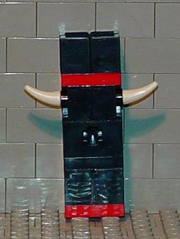 Viking Chess Piece Red Rook - Glued