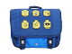Gear No: 100692006  Name: School Bag Classic Minifigure Heads - Blue