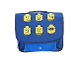 Gear No: 100782006  Name: School Bag Classic Minifigure Heads - Blue